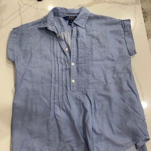 Girls Polo Ralph Lauren blue shirt